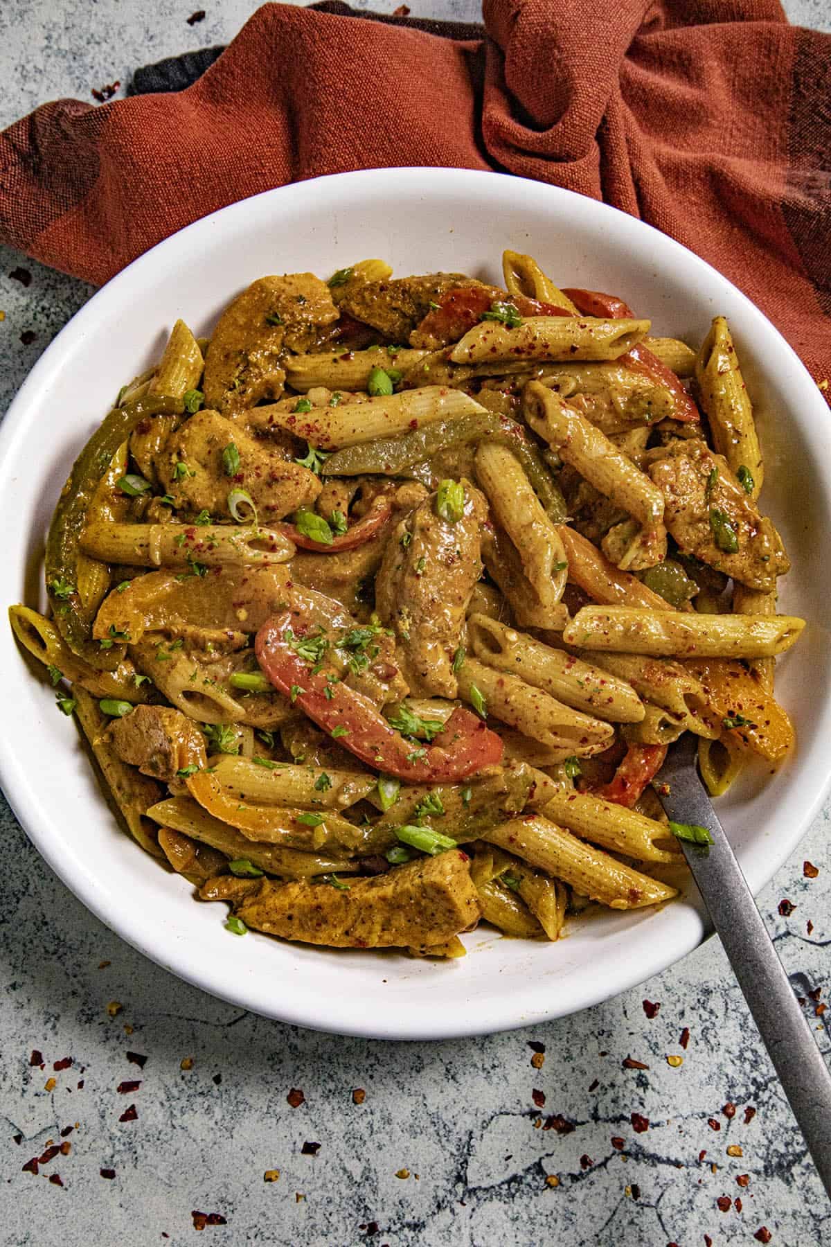 Jerk Chicken Pasta pasta dish